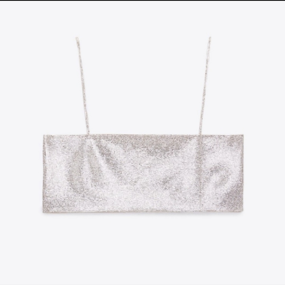 Zara Shimmery crop top - Picture 10 of 15